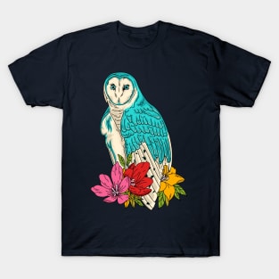 Owl Blue Ocean T-Shirt